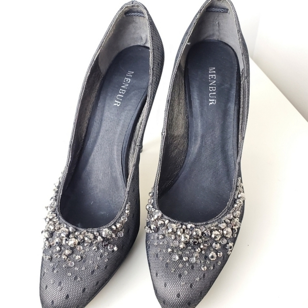 MENBUR WOMEN'S RALSTON PLATFORM PUMPS PORTLAND FABRIC size 8.5 - Picture 10 of 15